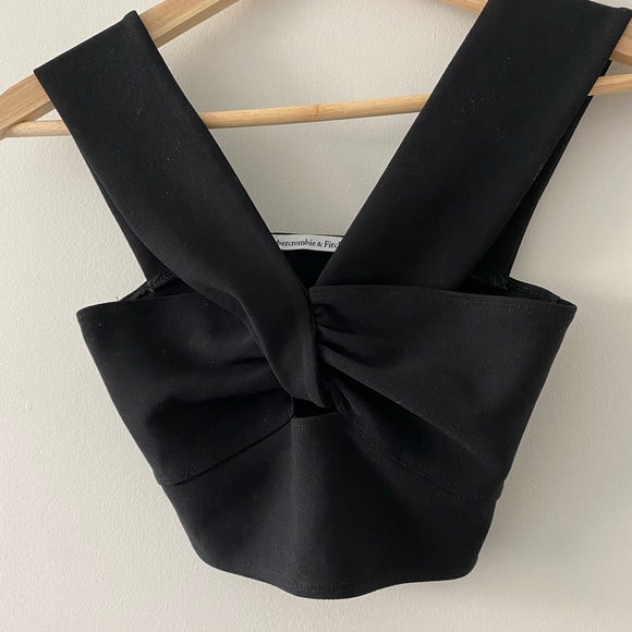 Abercrombie Black Crop Top - Picture 3 of 5